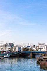 Fototapeta na wymiar 東神奈川の臨海エリア