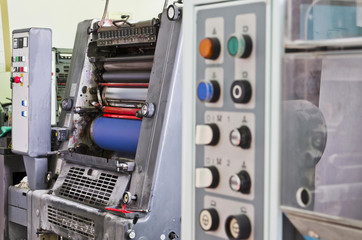 Electrical control panel in printing house