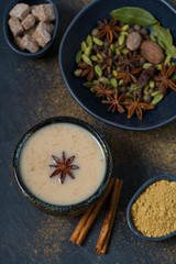 masala tea with different spices