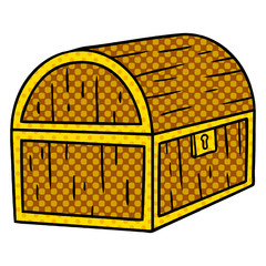 cartoon doodle of a treasure chest