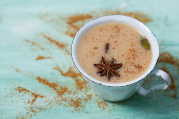 masala tea with different spices