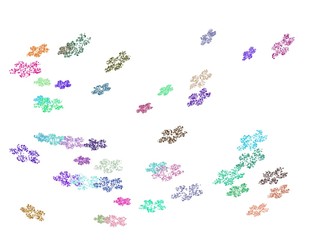 背景　パターン　ランダム　花　和風