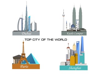 Top cities in the world such as Bangkok, New York, Paris, Kuala Lumpur, Shanghai, London, Dubai