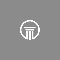 abstract simple law firm consulting vector logo design