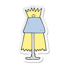 sticker of a cartoon lamp