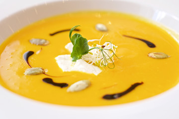 pumpkin soup, delicious soup