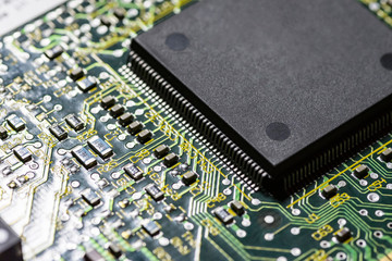 microchips on a board