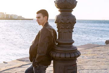 Young cool man portrait outdoor
