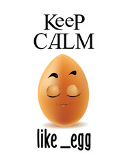 Calm Egg Illustration