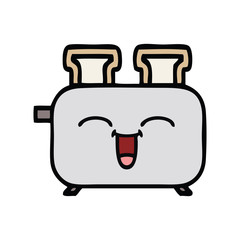 cute cartoon of a toaster