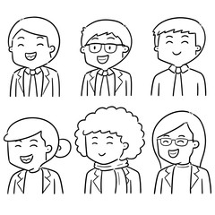 Fototapeta premium vector set of people