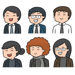 Fototapeta premium vector set of people