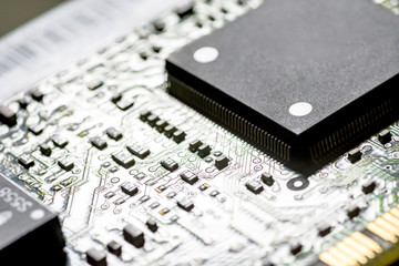 microchips on a board