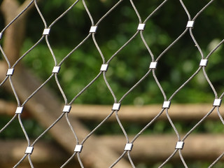 Fototapeta premium Fence in zoo in bavaria