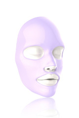  sheet mask on white background 3D Render