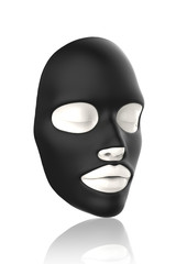  sheet mask on white background 3D Render