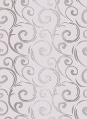 Linear seamless pattern. Stylish decor with elegant lines and curls. Decorative ornamental lattice. Abstract seamless geometric pattern on vibrant background.