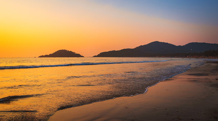 butterfly  beach, a separate island in Goa. view from palolem beach