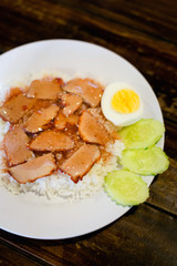 Sweet glazed thai pork fillet