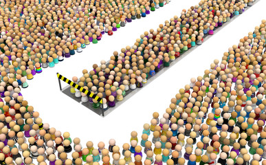 Cartoon Crowd, Road End Stop