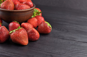 summer food photography background red strawberry