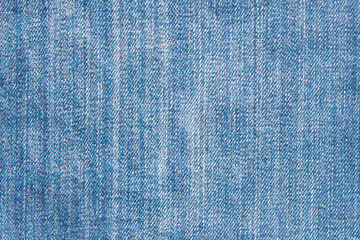 Blue jeans texture. Natural denim background. Close up.