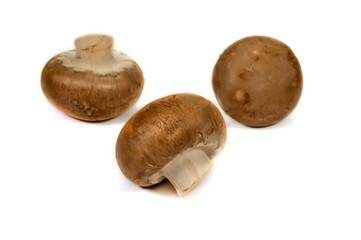 Fresh whole crimini (Baby Bella) mushrooms