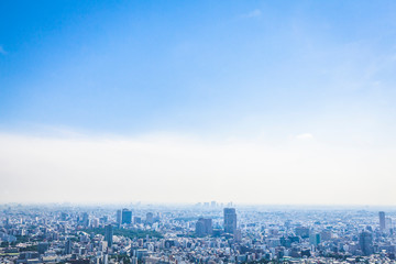 Japan Tokyo Roppongi city buildings urban landscape aerial view day time clear weather