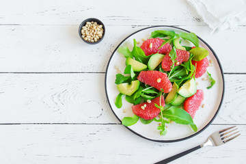 Avocado and grapefruit salad