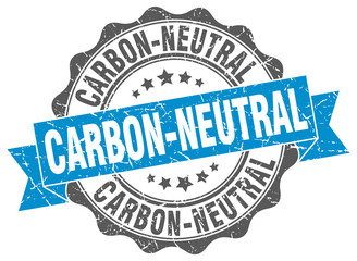 carbon-neutral stamp. sign. seal