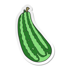 sticker of a cartoon marrow