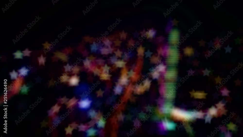 Poster lights bokeh in the form of stars and blur. bright background for video or presentations