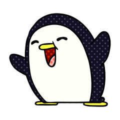 cartoon kawaii of a cute penguin