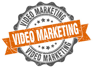 video marketing stamp. sign. seal