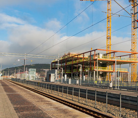 Obraz premium to build an account house near the railway