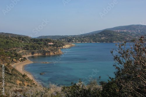 Spiaggia Di Norsi Vicino Capoliveri Isola Delba Toscana