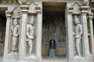 Temple hindou à Mallabapuram, Inde du Sud