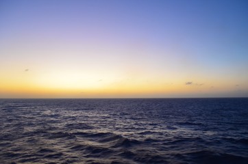 Fototapeta na wymiar sunset over the gulf