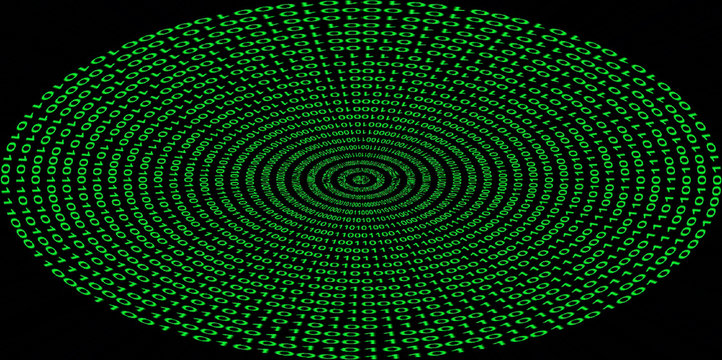 A binary code texture