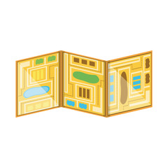 paper map guide icon
