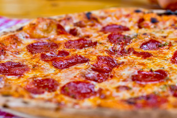 Pizza at the pizzeria