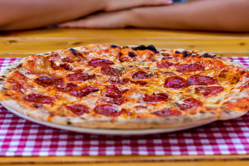 Pizza at the pizzeria