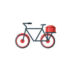 bicycle vehicle isolated icon