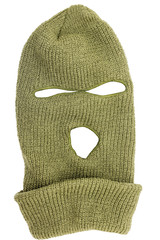 mask on head Balaclava isolated on white