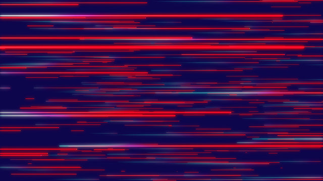 Red & blue abstract radial lines geometric background. Data flow. Optical fiber. Explosion star. Motion effect. Background