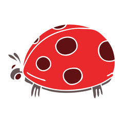 Obraz premium quirky hand drawn cartoon ladybird