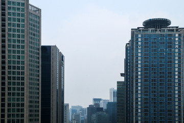 The detail of the office center in Seoul