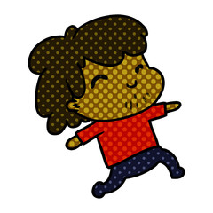 cartoon kawaii boy with stubble