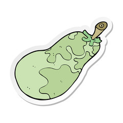 sticker of a cartoon pear