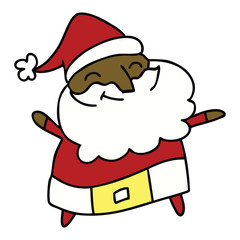 cartoon of a jolly father christmas